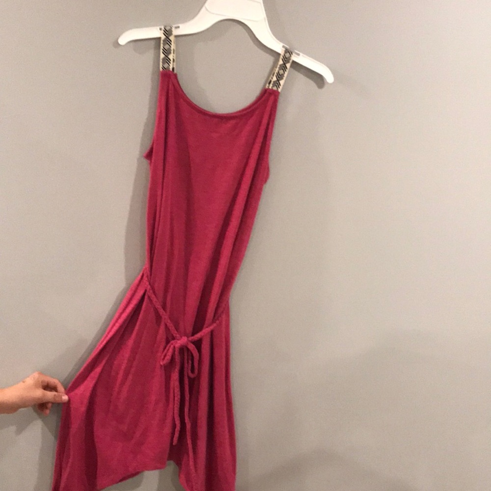 dark pink dress